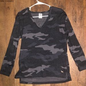 PINK camo long sleeve